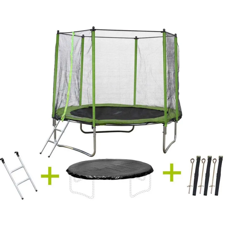HABITAT ET JARDIN - Trampoline "yoopi 2" - ø 2.44 m - vert