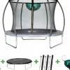 HABITAT ET JARDIN - Trampoline avec filet intérieur "jumper" - ø 3,05 - gris