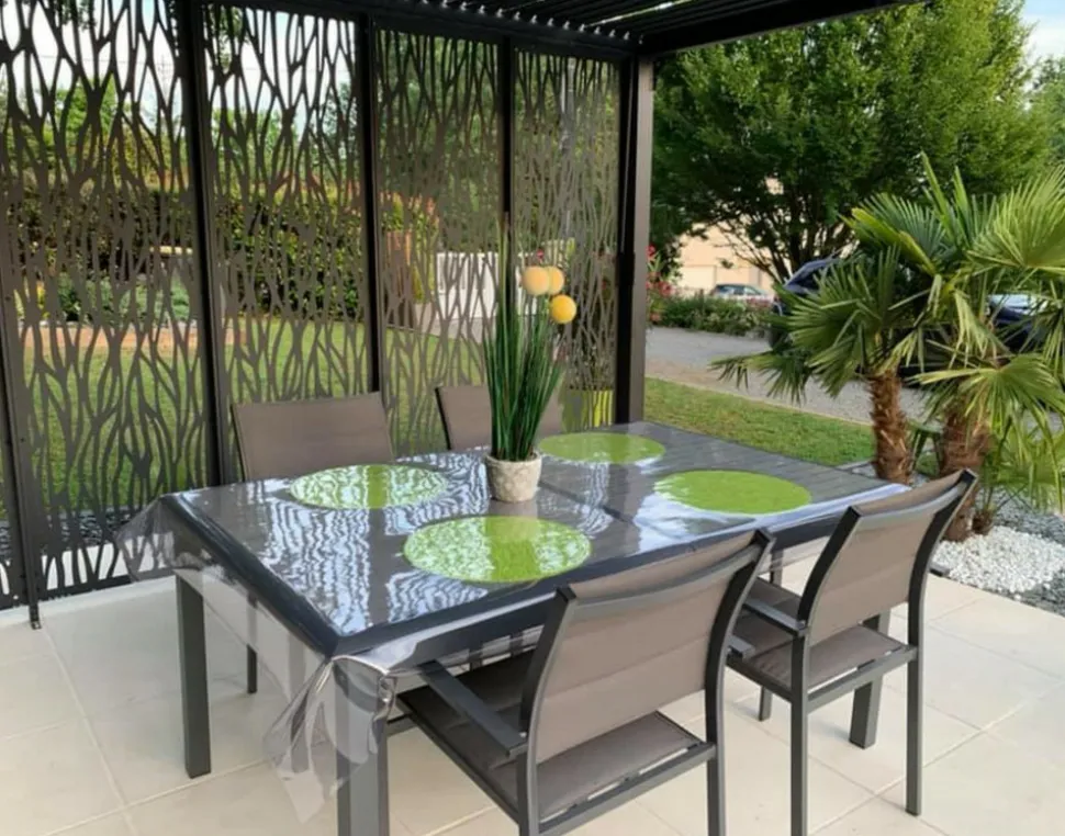 HABRITA - Habrita pergola bioclimatique 10.80m² gris anthracite - per36m30bi