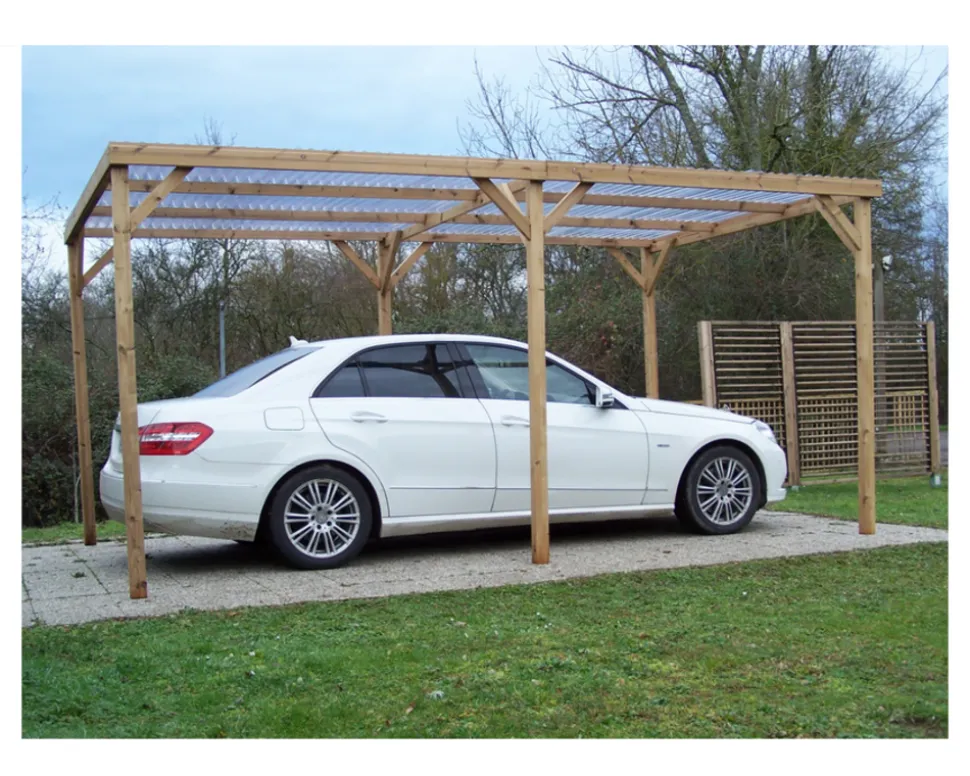 HABRITA - Habrita pergola en bois thermo chauffé 15.10 m² avec couverture pvc - th3051s2