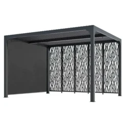 HABRITA - Habrita pergola bioclimatique 10.80m² gris anthracite - per36m30rbi