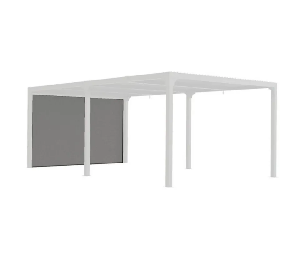 HABRITA - Habrita rideau pour pergola bioclimatique gris - per bi r36