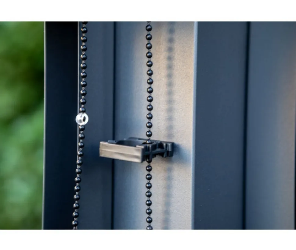 HABRITA - Habrita rideau pour pergola bioclimatique gris - per bi r36