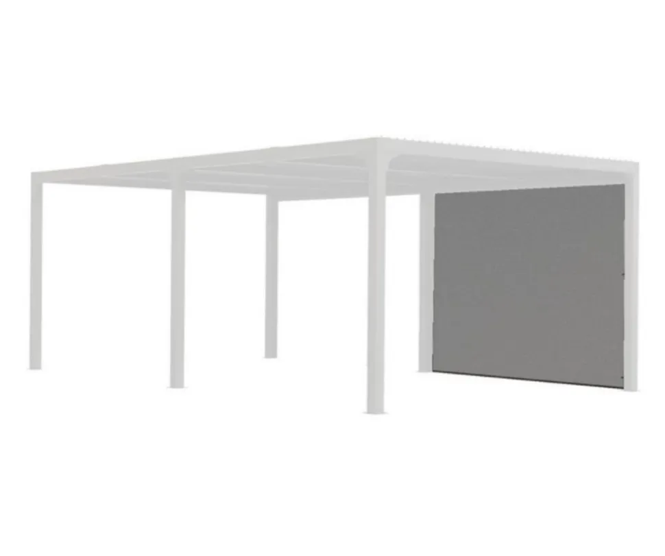 HABRITA - Habrita rideau pour pergola bioclimatique gris - per bi r31