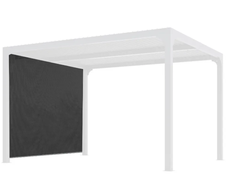HABRITA - Habrita rideau pour pergola bioclimatique 8 personnes gris - perbir30