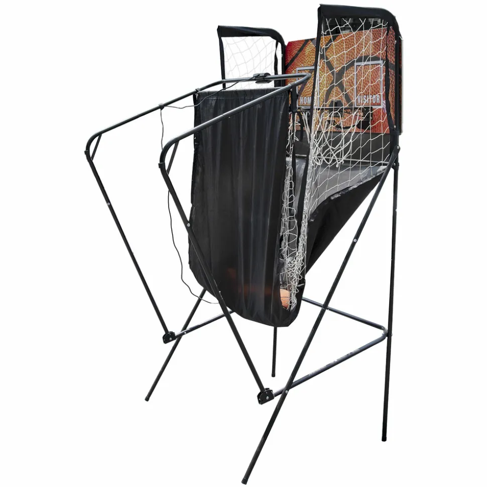 HAPPY GARDEN - Jeu de basket-ball arcade pliante double panier