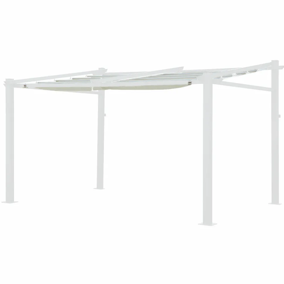 HAPPY GARDEN - Toile pour pergola murale 3 × 4m fréjus beige