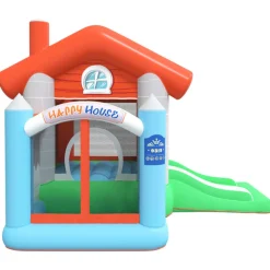 HAPPY HOP - Château gonflable avec toboggan 272x257x220 cm pvc
