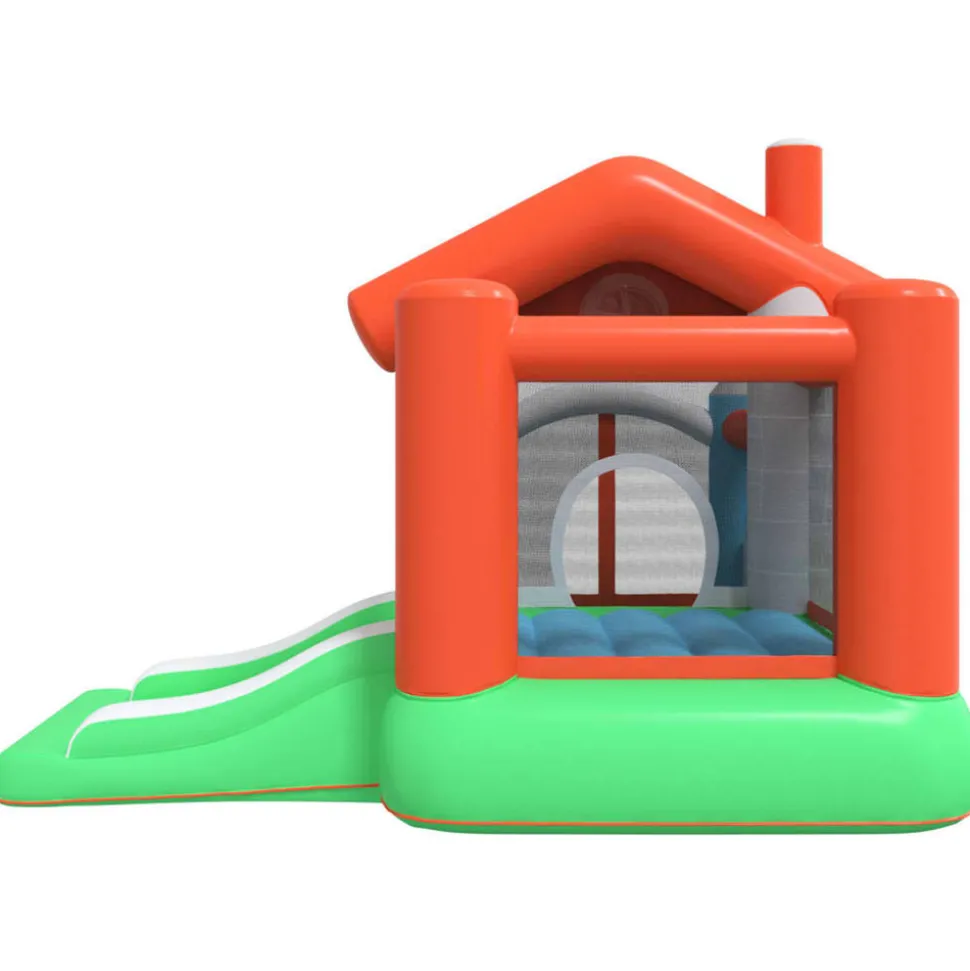 HAPPY HOP - Château gonflable avec toboggan 272x257x220 cm pvc