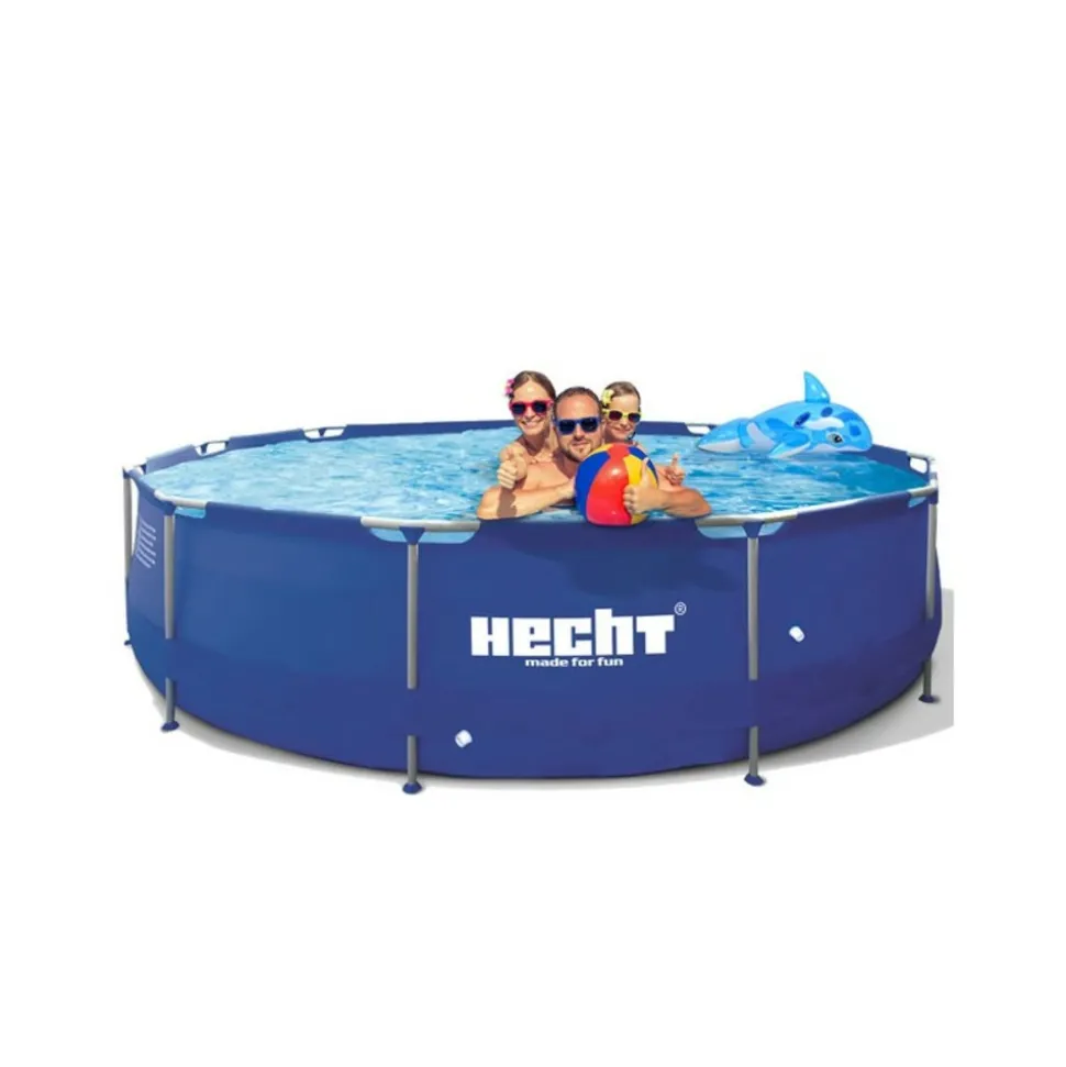 HECHT - H 3690 bluesea grande piscine tubulaire hors sol ronde 360x76cm (diamètre x profondeur)de haute qualité