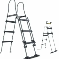 HECHT - H 00091 echelle double pour piscine 107 cm -symétrique hors sol accessoire piscine marches 2x3