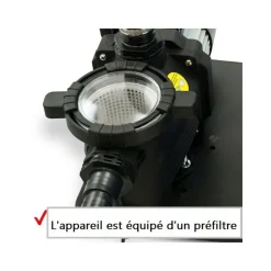HECHT - H 302113 système de filtre à sable(avec pré-filtre) de piscine 7 m3/h 450 w capacité de sable 20kg