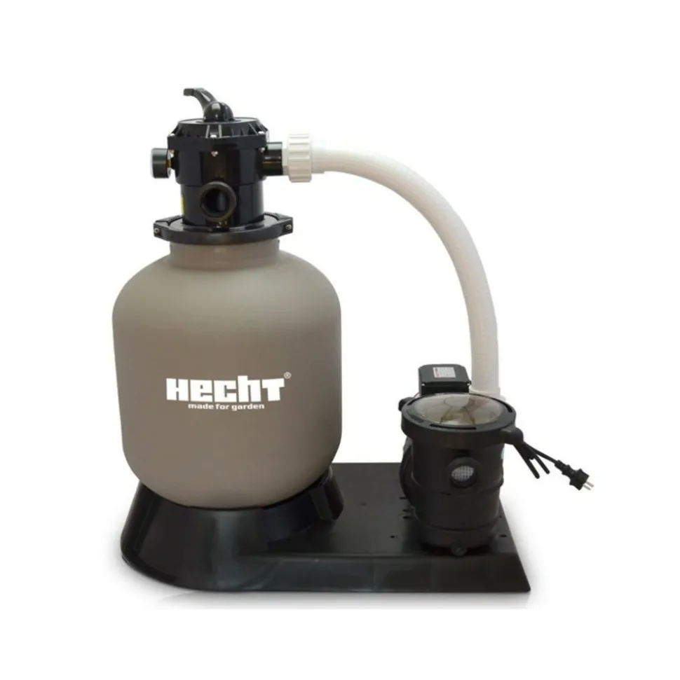 HECHT - H 302016 système de filtre à sable de piscine débit max.14,4 m3/h 550 w capacité de sable 45kg