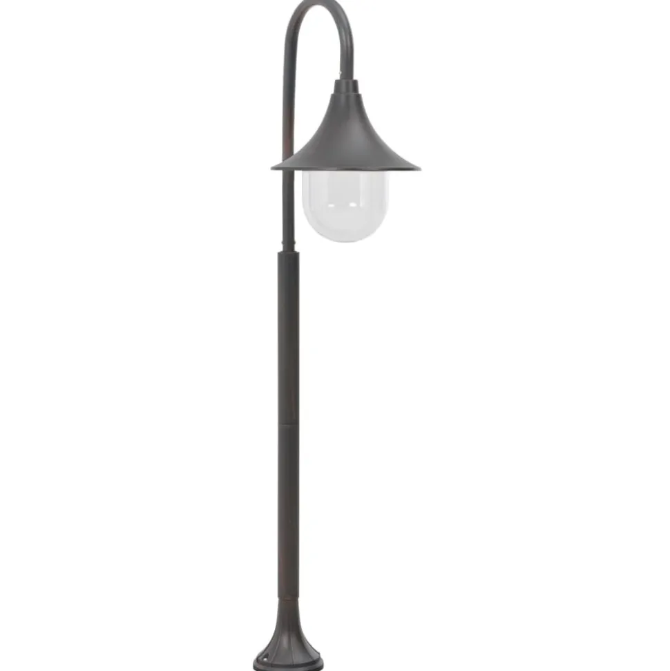 HELLOSHOP26 - Lampadaire de jardin e27 120 cm aluminium bronze marron