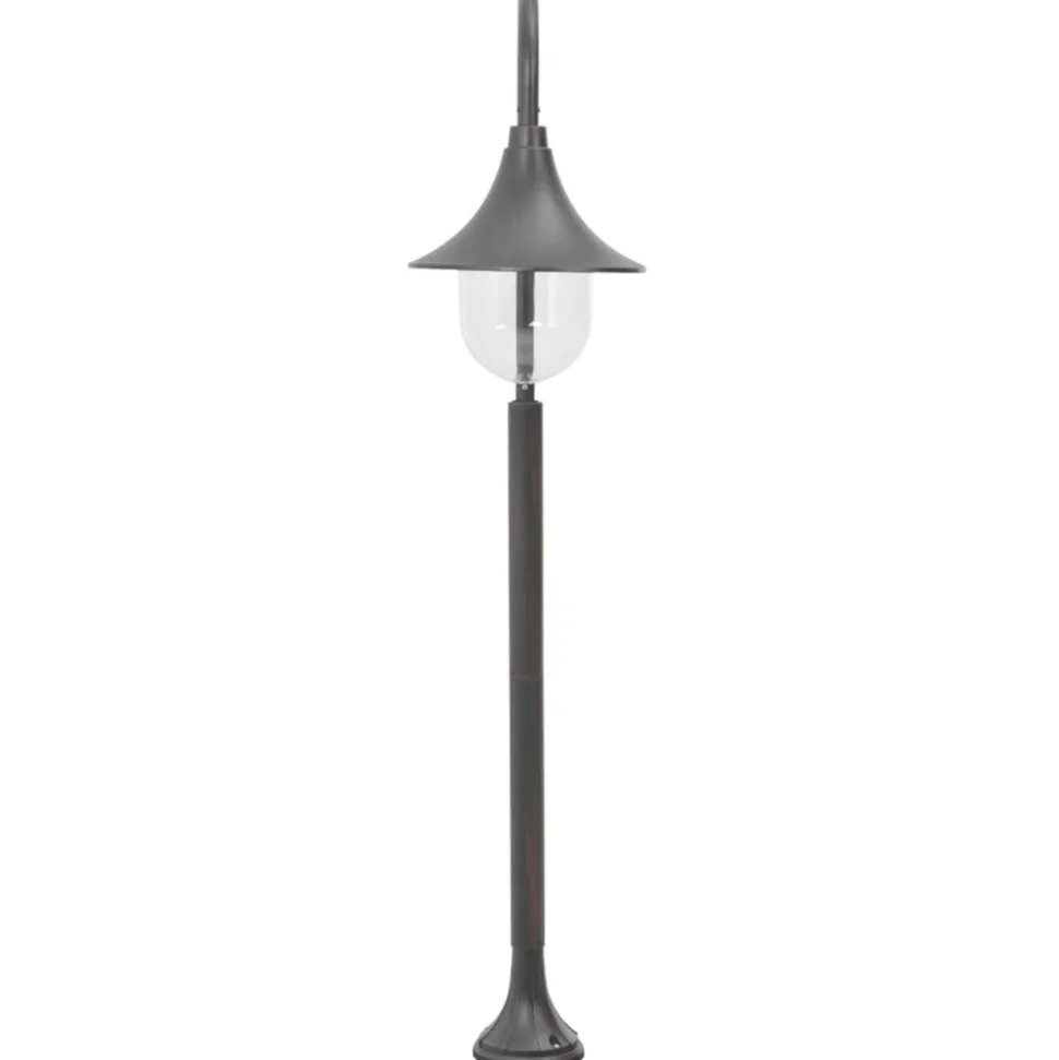 HELLOSHOP26 - Lampadaire de jardin e27 120 cm aluminium bronze marron