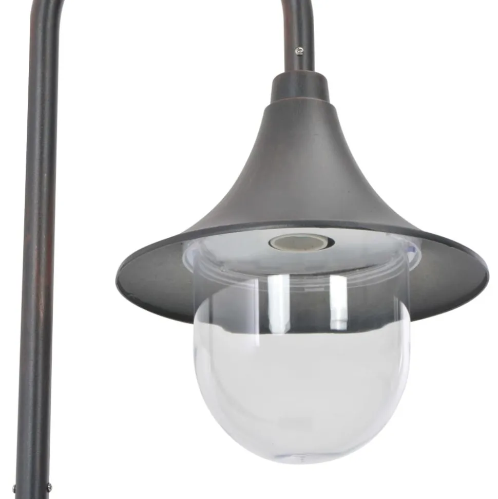HELLOSHOP26 - Lampadaire de jardin e27 120 cm aluminium bronze marron