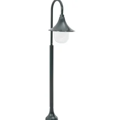 HELLOSHOP26 - Lampadaire de jardin e27 120 cm aluminium foncé vert