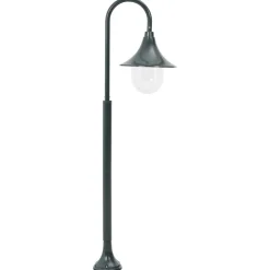HELLOSHOP26 - Lampadaire de jardin e27 120 cm aluminium foncé vert