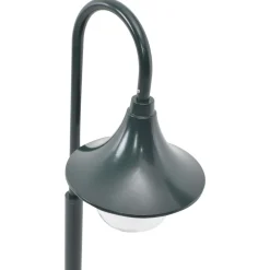 HELLOSHOP26 - Lampadaire de jardin e27 120 cm aluminium foncé vert