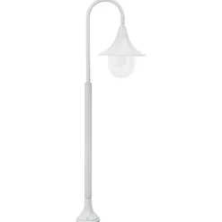 HELLOSHOP26 - Lampadaire de jardin e27 120 cm aluminium blanc
