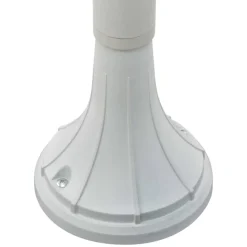 HELLOSHOP26 - Lampadaire de jardin e27 120 cm aluminium blanc