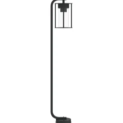 HELLOSHOP26 - Lampadaire d'extérieur 100 cm acier inoxydable noir