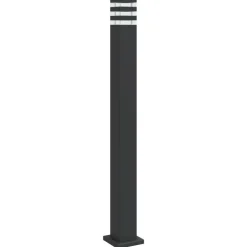 HELLOSHOP26 - Lampadaire d'extérieur 110 cm aluminium noir