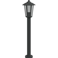HELLOSHOP26 - Lampadaire d'extérieur 80 cm acier inoxydable noir