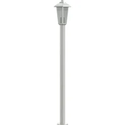 HELLOSHOP26 - Lampadaire d'extérieur argenté 120 cm acier inoxydable argent
