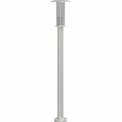 HELLOSHOP26 - Lampadaire d'extérieur argenté 100 cm acier inoxydable argent