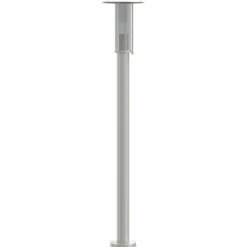 HELLOSHOP26 - Lampadaire d'extérieur argenté 100 cm acier inoxydable argent