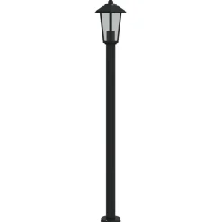 HELLOSHOP26 - Lampadaire d'extérieur 120 cm acier inoxydable noir