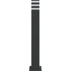 HELLOSHOP26 - Lampadaire d'extérieur 80 cm aluminium noir