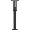 HELLOSHOP26 - Lampadaire d'extérieur 60 cm acier inoxydable noir