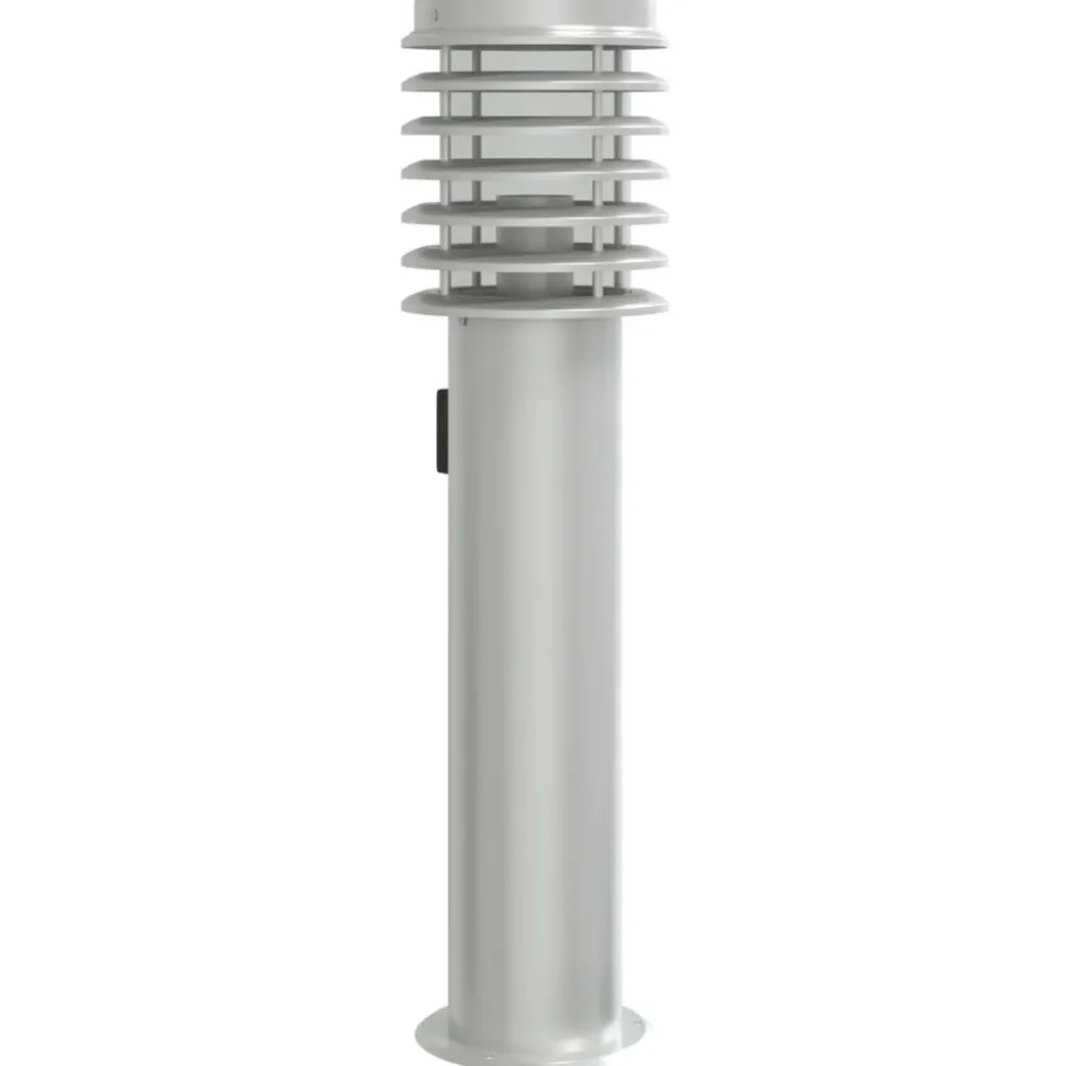 HELLOSHOP26 - Lampadaire d'extérieur et sortie argenté 60 cm acier inoxydable argent