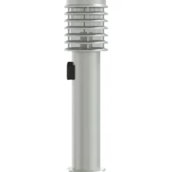 HELLOSHOP26 - Lampadaire d'extérieur et sortie argenté 60 cm acier inoxydable argent
