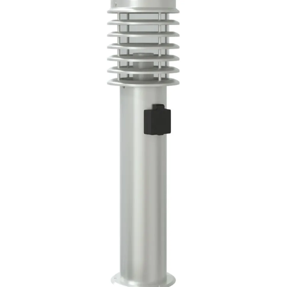 HELLOSHOP26 - Lampadaire d'extérieur et sortie argenté 60 cm acier inoxydable argent