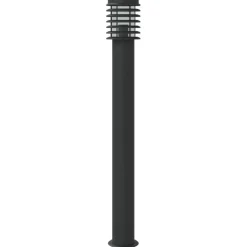 HELLOSHOP26 - Lampadaire d'extérieur 110 cm acier inoxydable noir