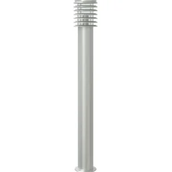 HELLOSHOP26 - Lampadaire d'extérieur avec capteur argenté acier inoxydable argent
