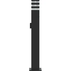 HELLOSHOP26 - Lampadaire d'extérieur avec sortie 80 cm aluminium noir