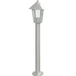 HELLOSHOP26 - Lampadaire d'extérieur argenté 80 cm acier inoxydable argent