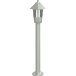HELLOSHOP26 - Lampadaire d'extérieur argenté 80 cm acier inoxydable argent
