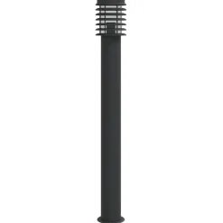 HELLOSHOP26 - Lampadaires d'extérieur 3 pcs 110 cm acier inoxydable noir