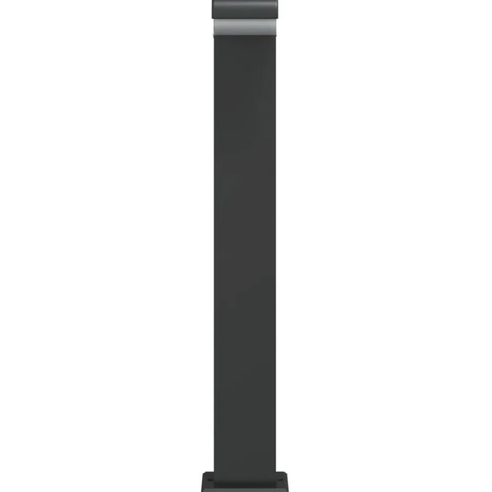HELLOSHOP26 - Lampadaires d'extérieur 3 pcs aluminium moulé sous pression noir