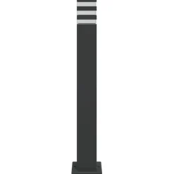 HELLOSHOP26 - Lampadaires d'extérieur 3 pcs 80 cm aluminium noir