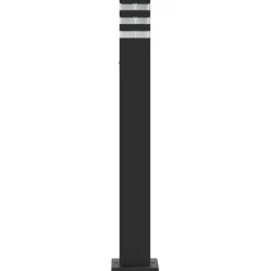 HELLOSHOP26 - Lampadaires d'extérieur 3 pcs 80 cm aluminium noir