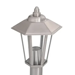HELLOSHOP26 - Lampadaires d'extérieur 3 pcs argenté 120 cm acier inoxydable argent