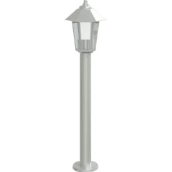 HELLOSHOP26 - Lampadaires d'extérieur 3 pcs argenté 80 cm acier inoxydable argent