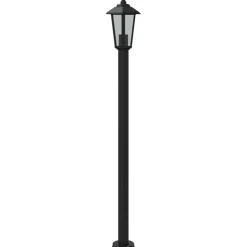 HELLOSHOP26 - Lampadaires d'extérieur 3 pcs 120 cm acier inoxydable noir