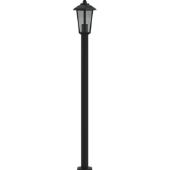 HELLOSHOP26 - Lampadaires d'extérieur 3 pcs 120 cm acier inoxydable noir